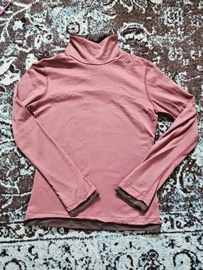 Unique Kuhl Dusty Rose Long Sleeve Mock Neck Top SX
